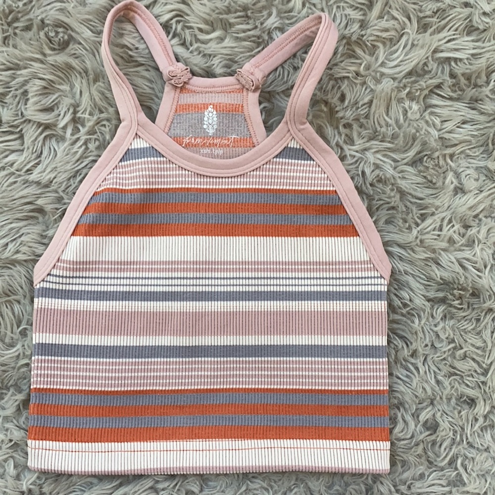 NEW🌺Free people happiness run crop in stripes - Picture 5 of 10